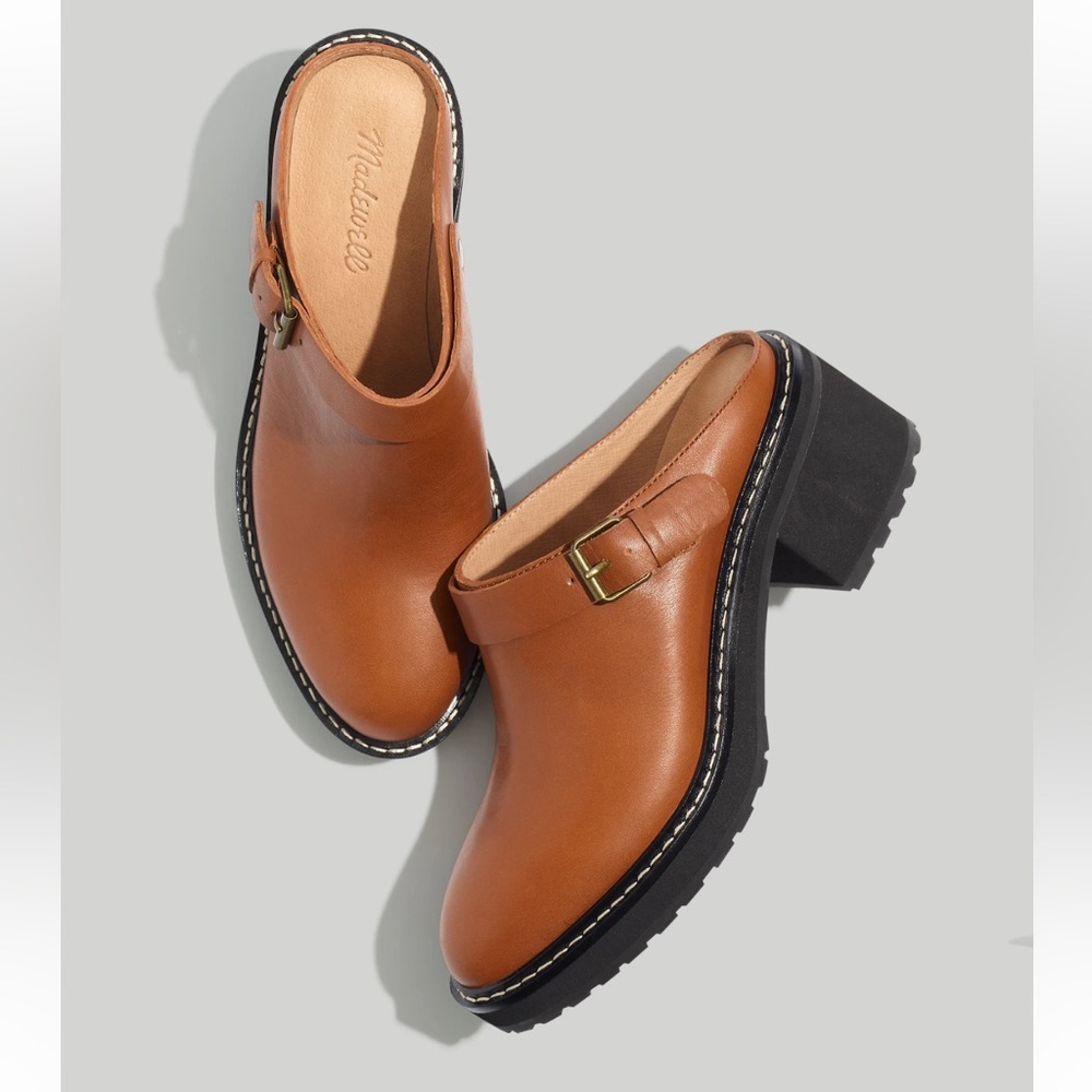 Madewell Convertible-Strap Mule in Leather